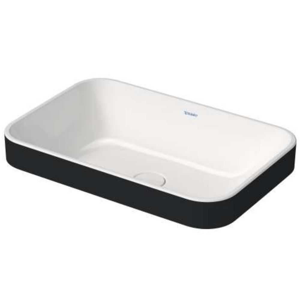 Duravit Happy D.2 Plus Black and White Wash Basin